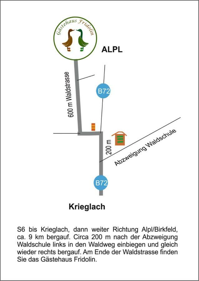 Gaestehaus Fridolin Krieglach Extérieur photo